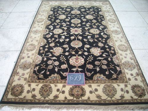Black Camel Silk Wool Rugs