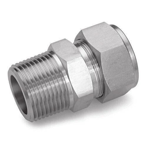 S S Male Connector - Color: Silver