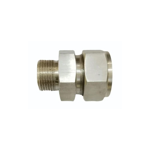 Npt Male Connector - Stainless Steel SS 304, 304L, 316L, Sizes 1/8" to 2" Inch, Silver Powder Coated Finish, Round Shape