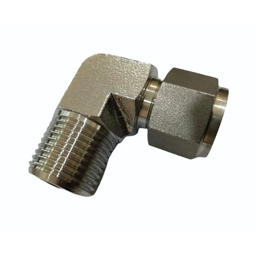 Stainless Steel Male Elbow - Threaded Type Fitting, 1/2", 1/4", 1/8", 1" Sizes, Powder Coated, Hot Rolled Technique for Reliability