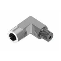 Reducing Street Elbow - Stainless Steel, 1/2", 1/4", 1/8", 1" Inch, Silver Color, Threaded Connections, Round Shape, Powder Coated Finish