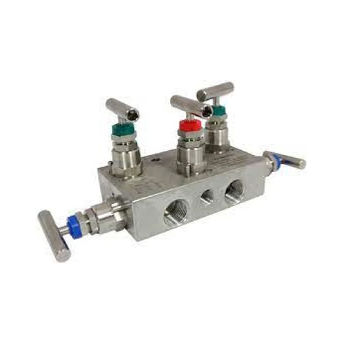 3 Way Manifold Valve - Color: Silver