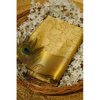 Handwoven Neeta Ambani Banarsi Tissue Silk Saree With White And Gold Zari Work