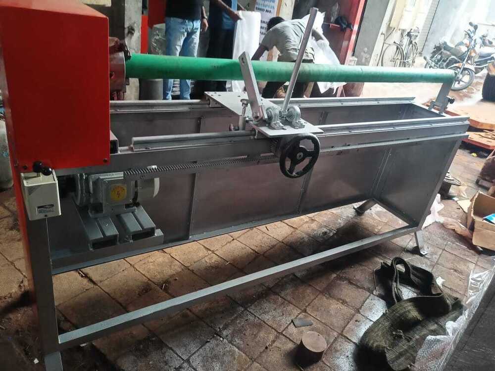 Abro-masking Tape Rewinding Machine - Heavy Duty Ms Plate Structure, 1650mm Maximum Roll Width, 5 Hp A.c. Motor, Automatic Air Shaft Rewinding System, Mechanical Break System For Tension Control, Suitable For Various Tape Materials