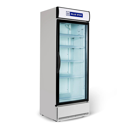 Blue Star Single Door Visi Cooler - Color: White