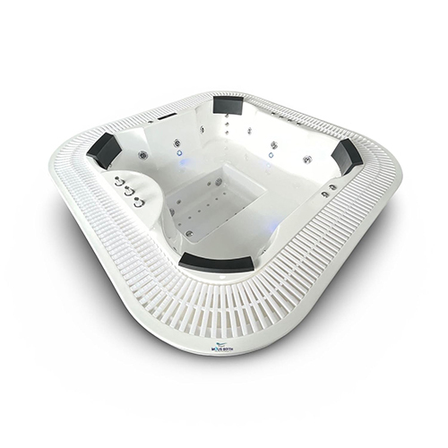 7.4 x 7.4 x 3Feet  Spa Tub With Massage Jets Bathtub