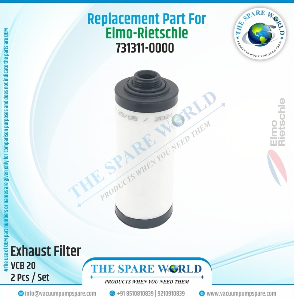 Exhaust Filter For Elmo Rietschle - VCB - 20 - 731311