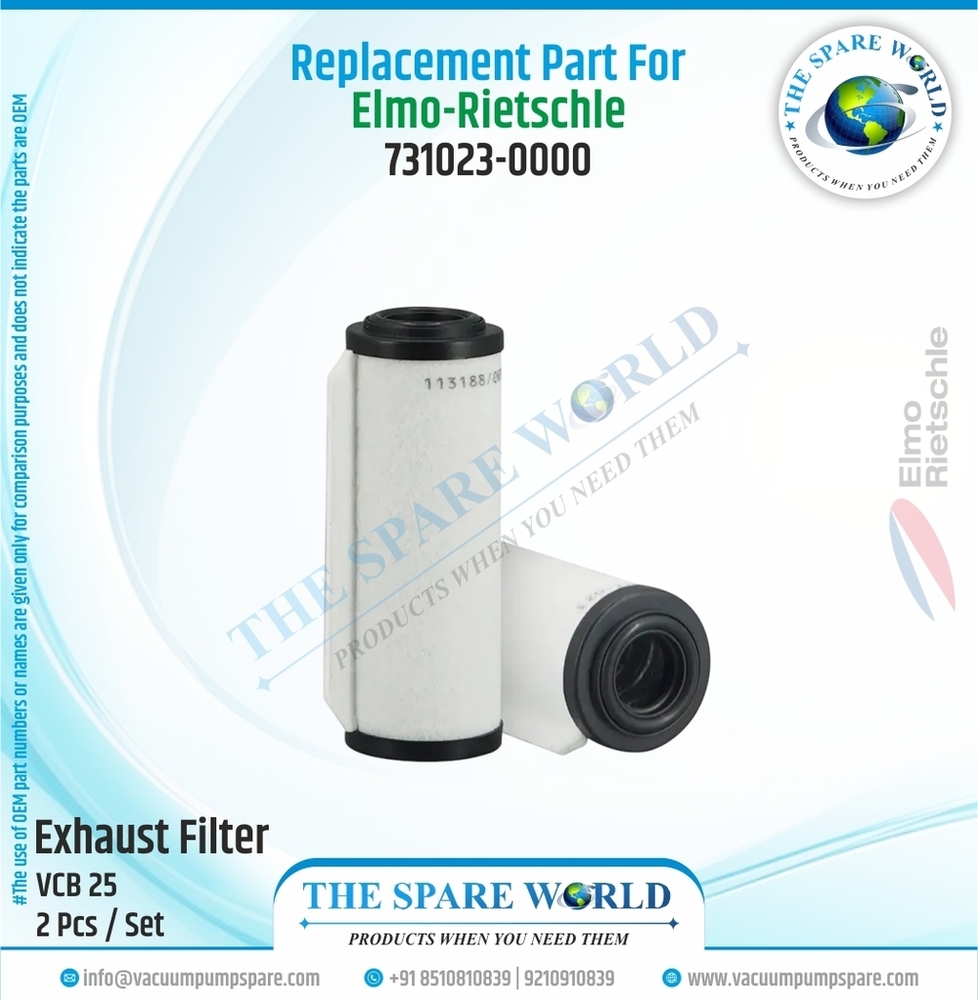 Exhaust Filter For Elmo Rietschle - VCB - 25 - 731023