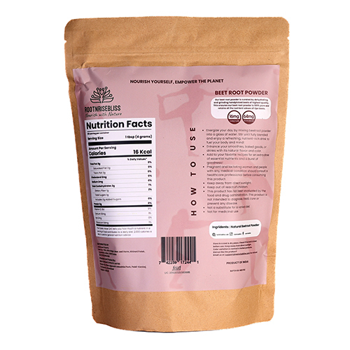 500g Natural Beet Root Powder - Color: Red