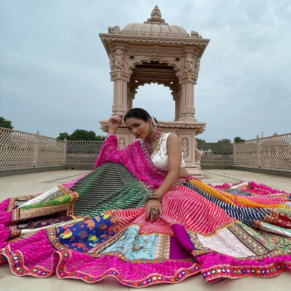 Digital Print Muslin Cotton Lehenga Choli