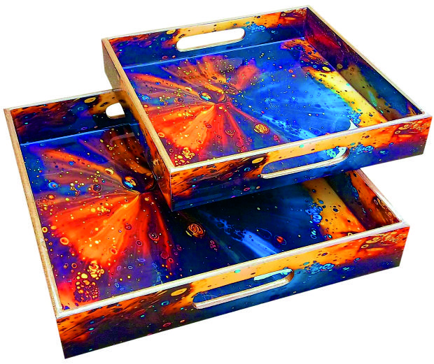 Square Tray Set Of 2 By M. A. Handicrafts