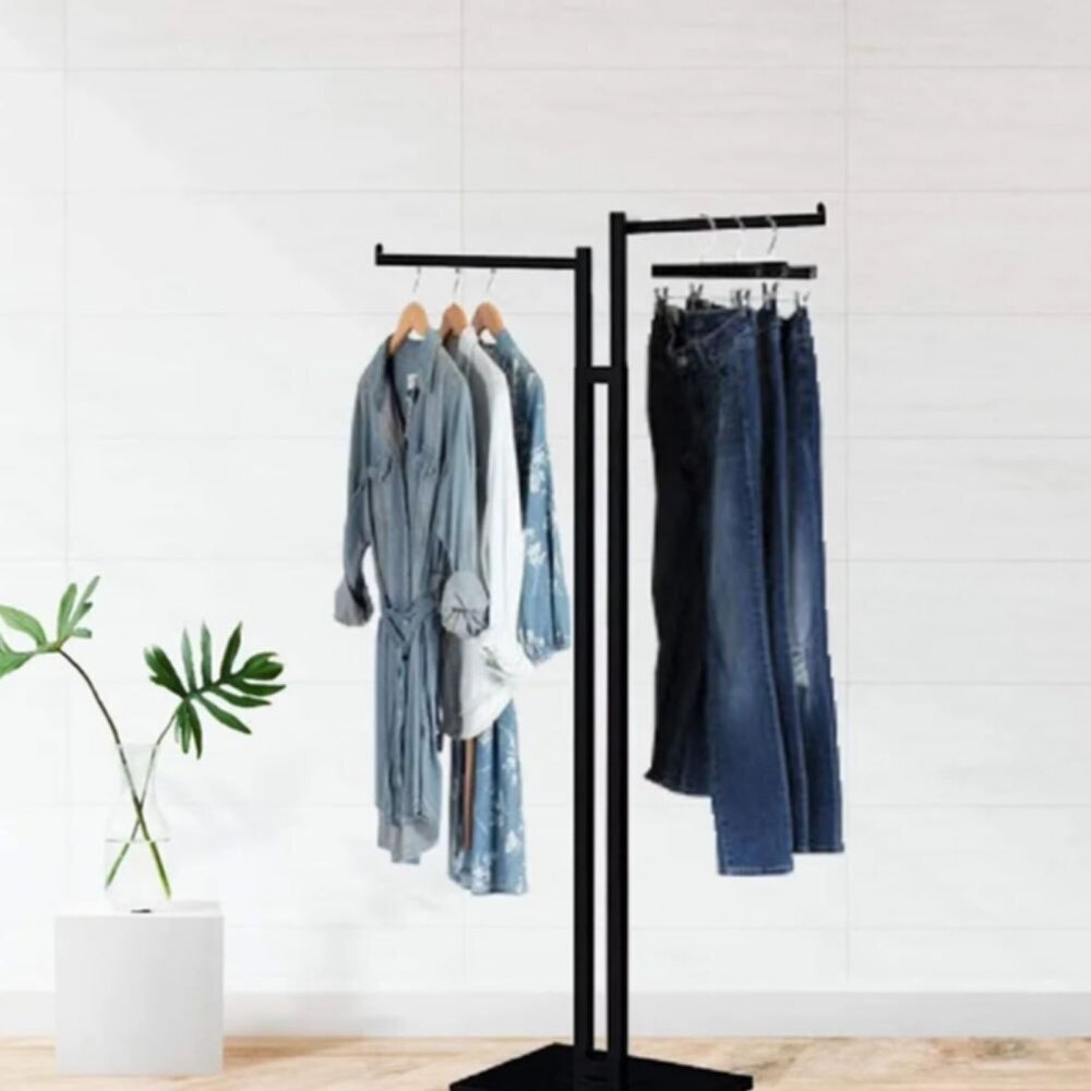 Black 2 Way Clothing Rack