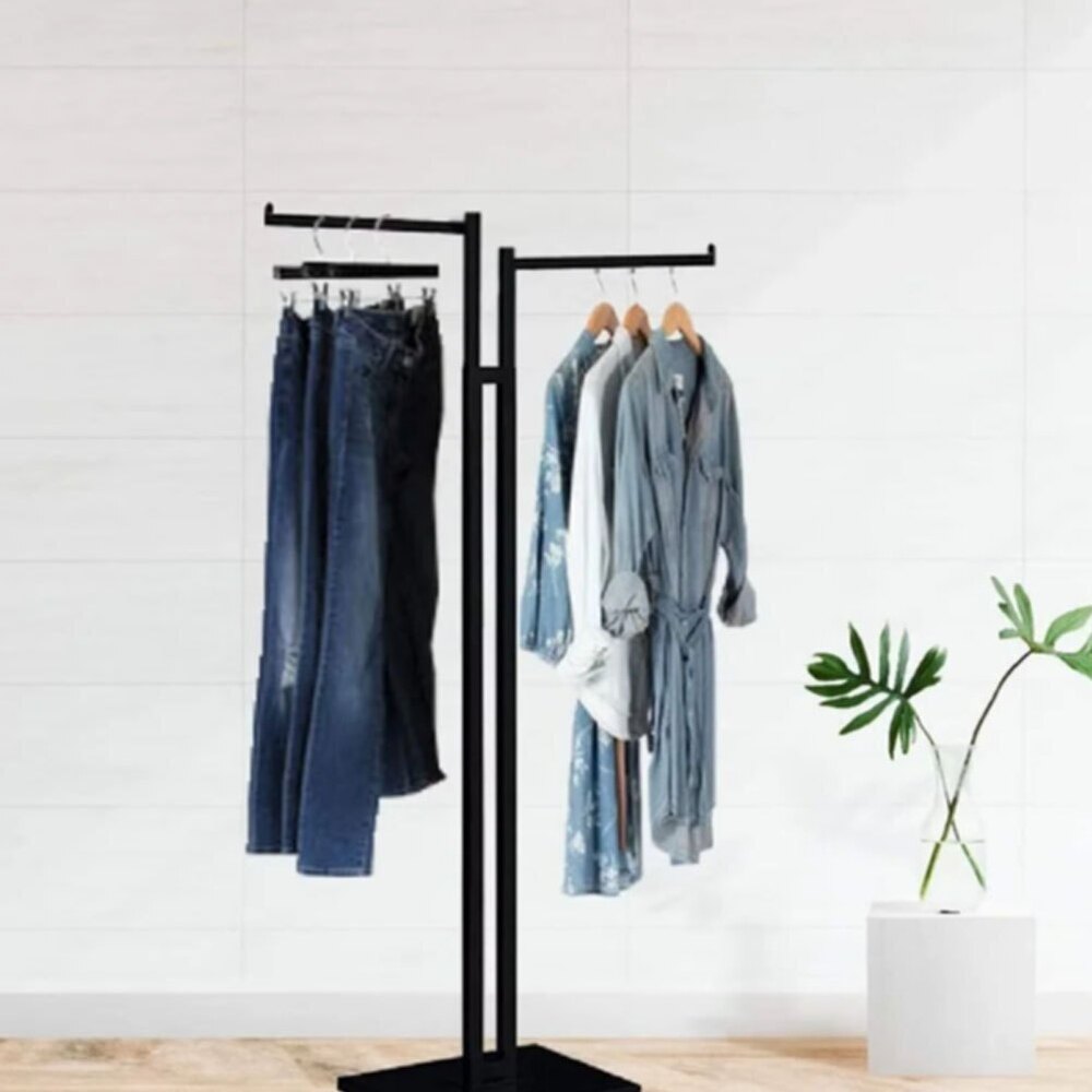 Black 2 Way Clothing Rack