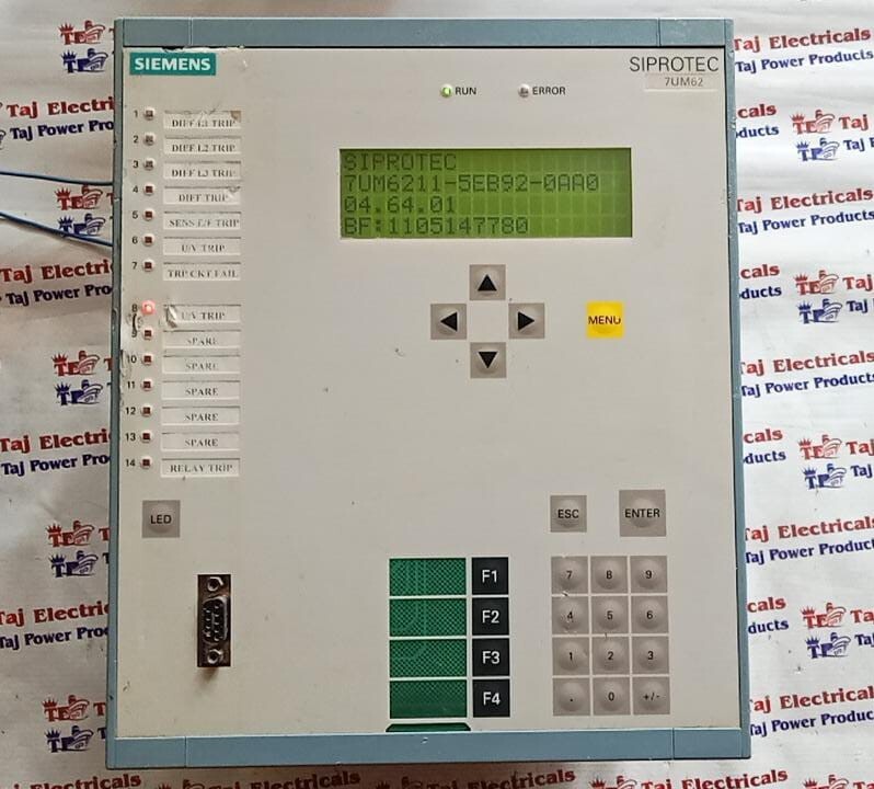 SIEMENS 7UM6211-5EB92-0AA0/FF (BF1105147780) GENERATOR PROTECTION RELAY