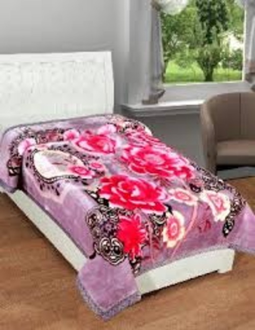 Super Soft Single Bed Blanket - 100% Polyester, 150x220 Cm, Assorted Print, 2-3 Kg | Fleece Fabric, Hemmed Edges, Versatile Use For Home & Travel