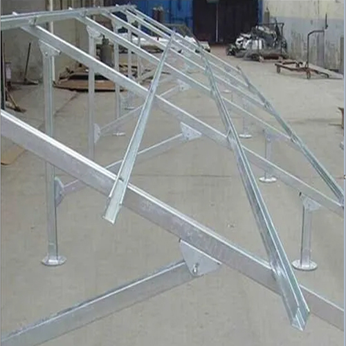 Hot Dip Galvanized Solar Structure - Color: Silver