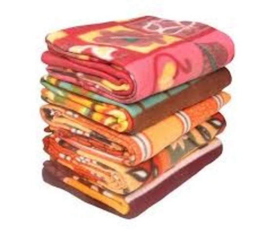 Polar Fleece Printed Blanket - 150x220cm, Assorted Print | 100% Polyester, Quick Dry, Washable, Ideal For Home, Travel, And Hospitality