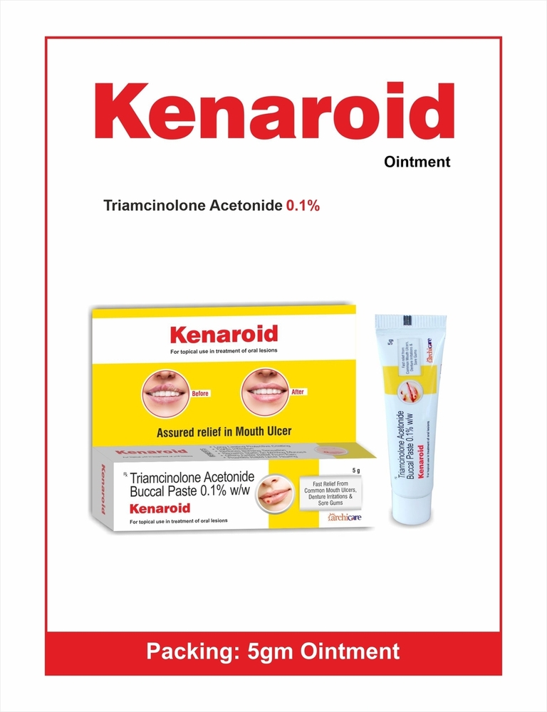 KENAROID OINTMENT - Triamcinolone Acetonide 0.1% , Therapeutic Anti-Inflammatory and Antipruritic Relief for Skin Conditions
