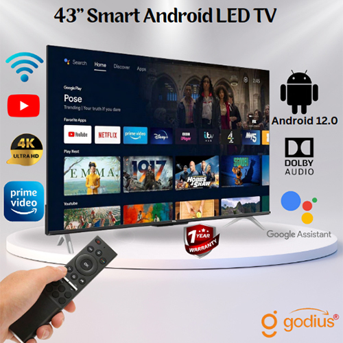 43 Inch Smart Android Led Tv - Frequency (Mhz): 50 Hertz (Hz)