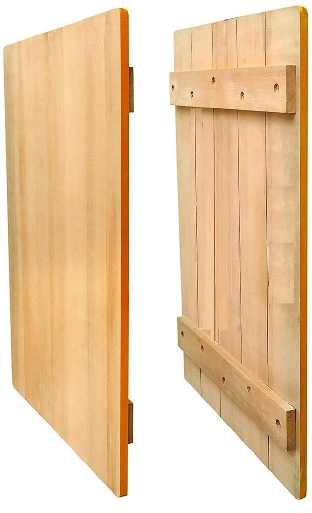 Pine Wood Drawing Board - 32 X 23 Inch, Brown Polish Finish | Selected Seasoned Pinewood, Hardwood Working Edge, Smooth Surface, Strong Battons