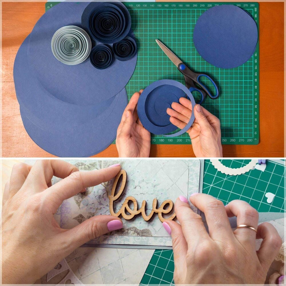 A4 Cutting Mat - 5-layer Pvc Material | Self-healing Surface, Double-sided With Inch Grids & Angle Markings, Protects Cutter Blade