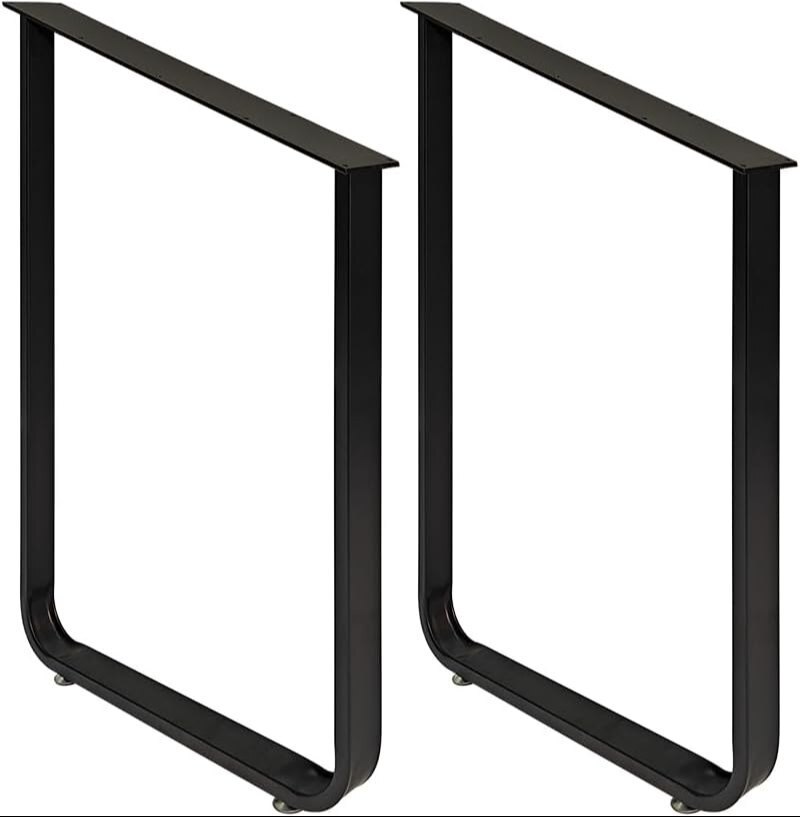 Iron Coffee Table Legs,black Dining Room Table Legs 2pcs(28" Height 18" Wide)