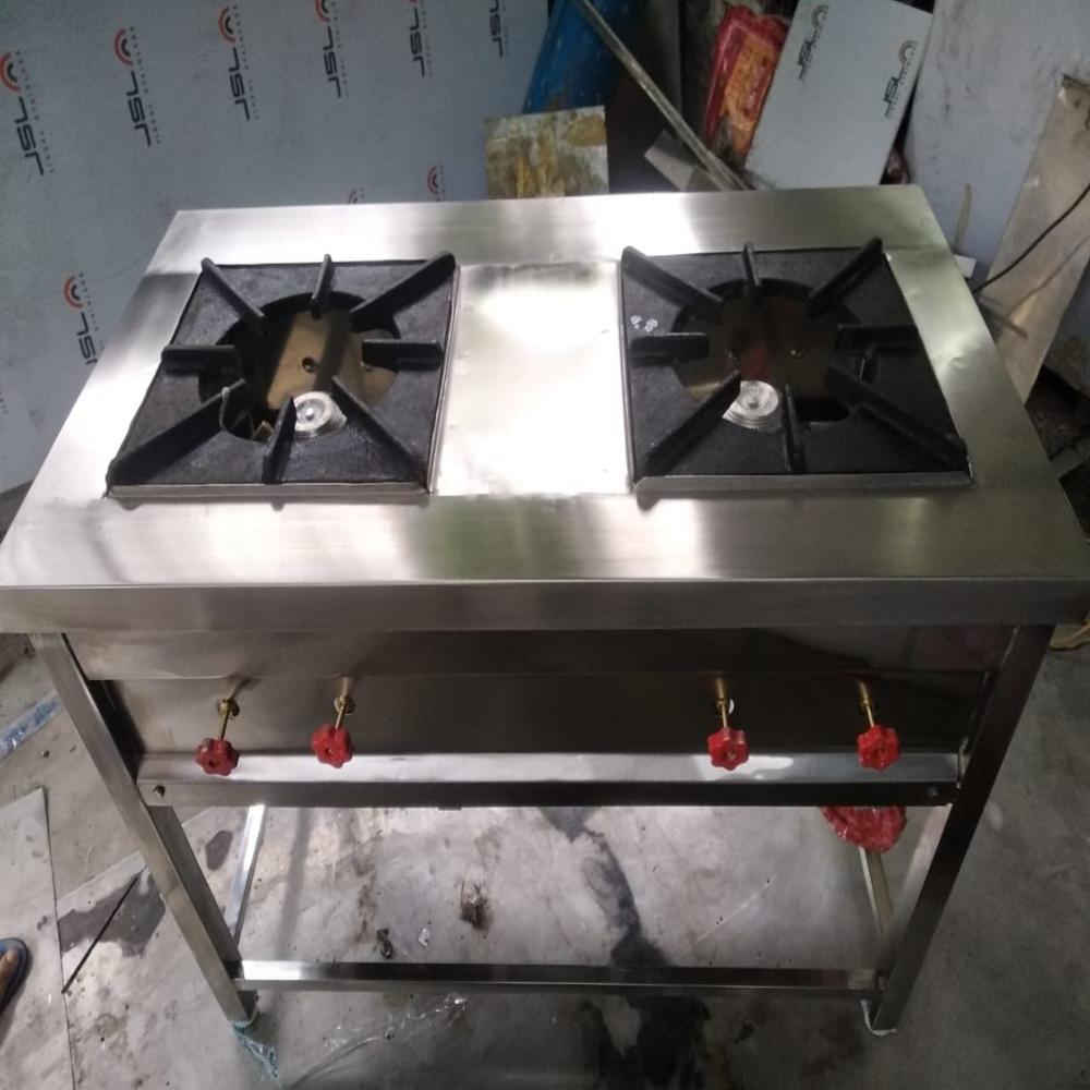 Ss Two Burner Indian Gas Stove