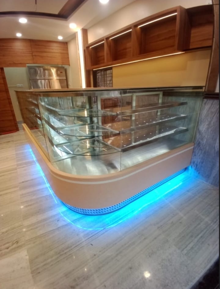 L Type Corian Counter - Color: Silver