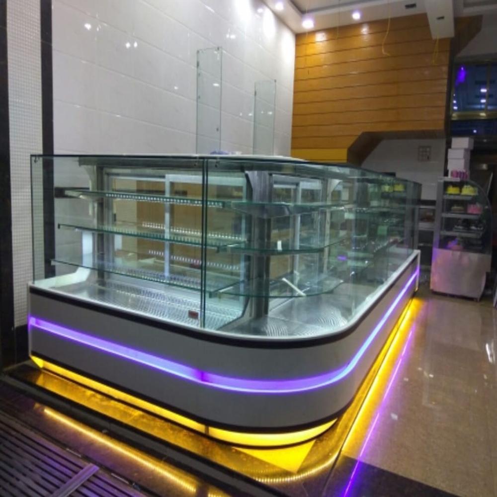 L Type Corian Counter - Color: Silver