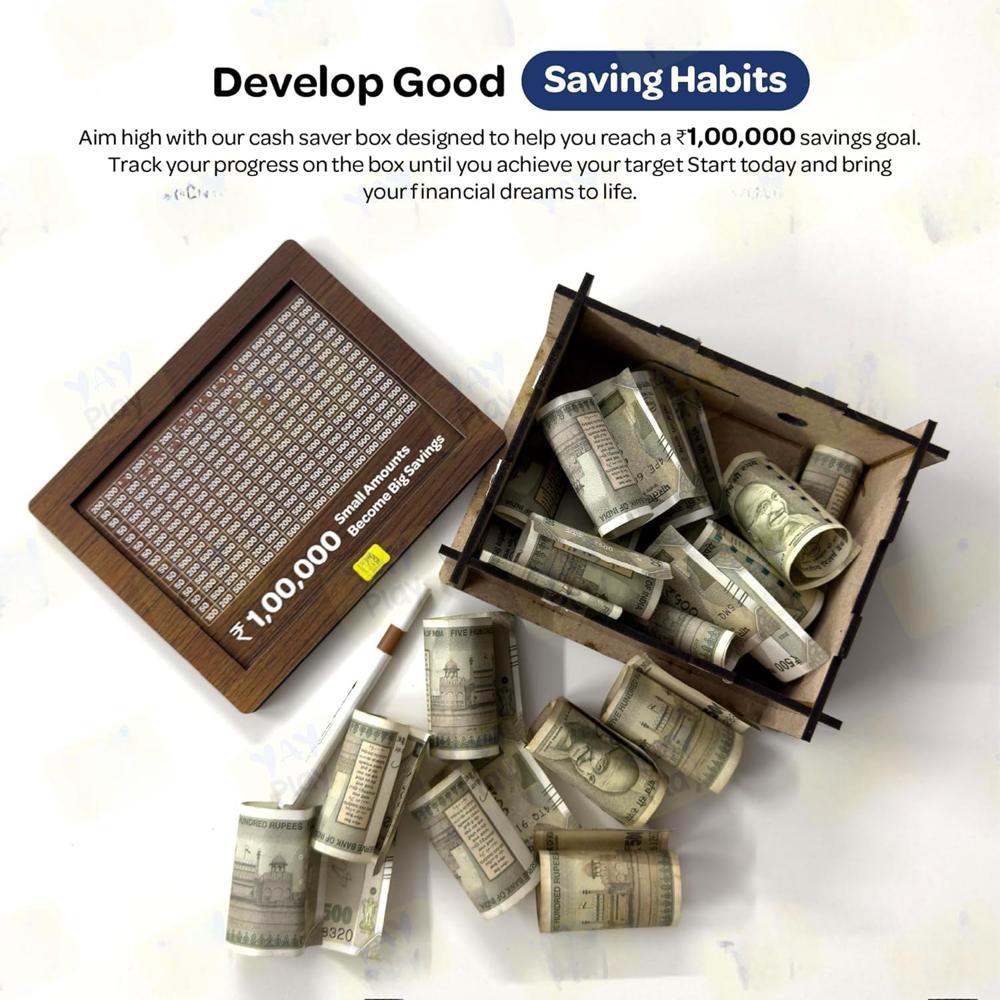 Wooden Money Piggy Bank