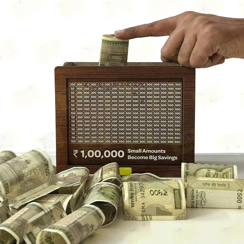 Wooden Money Piggy Bank