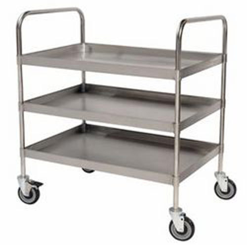 Tray Type Canteen Trolley - Material: Aluminum/Alloy