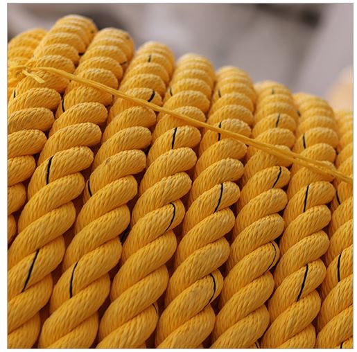 4mm Pp Industrial Rope - Nylon 25 Centimeters, Yellow Color, Art Deco Style | Ideal For Versatile Outdoor And Indoor Uses