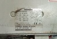 SIEMENS 7UM6221-6EB92-3CA0/FF (BF1105147896) GENERATOR PROTECTION RELAY