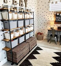 Wall Mount iron Pipe Shelf,DIY Open Bookshelf,Hung Bracket (2Pcs)