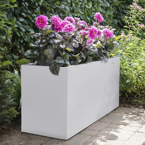 Rectangular Planters - Color: White