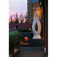 Stone Sculpture - Stone, Standard Size, Pristine White | Exquisite Carved Design, Perfect For Home Decoration