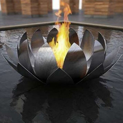 Fire Flower Fountain - Color: Black