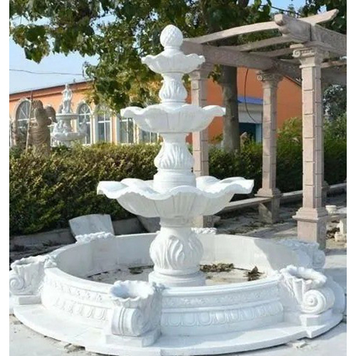 Marble Fountain - Color: White