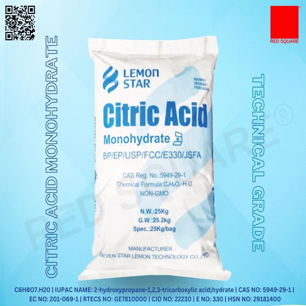 Citric Acid Monohydrate - Lemon Star - Application: Industrial