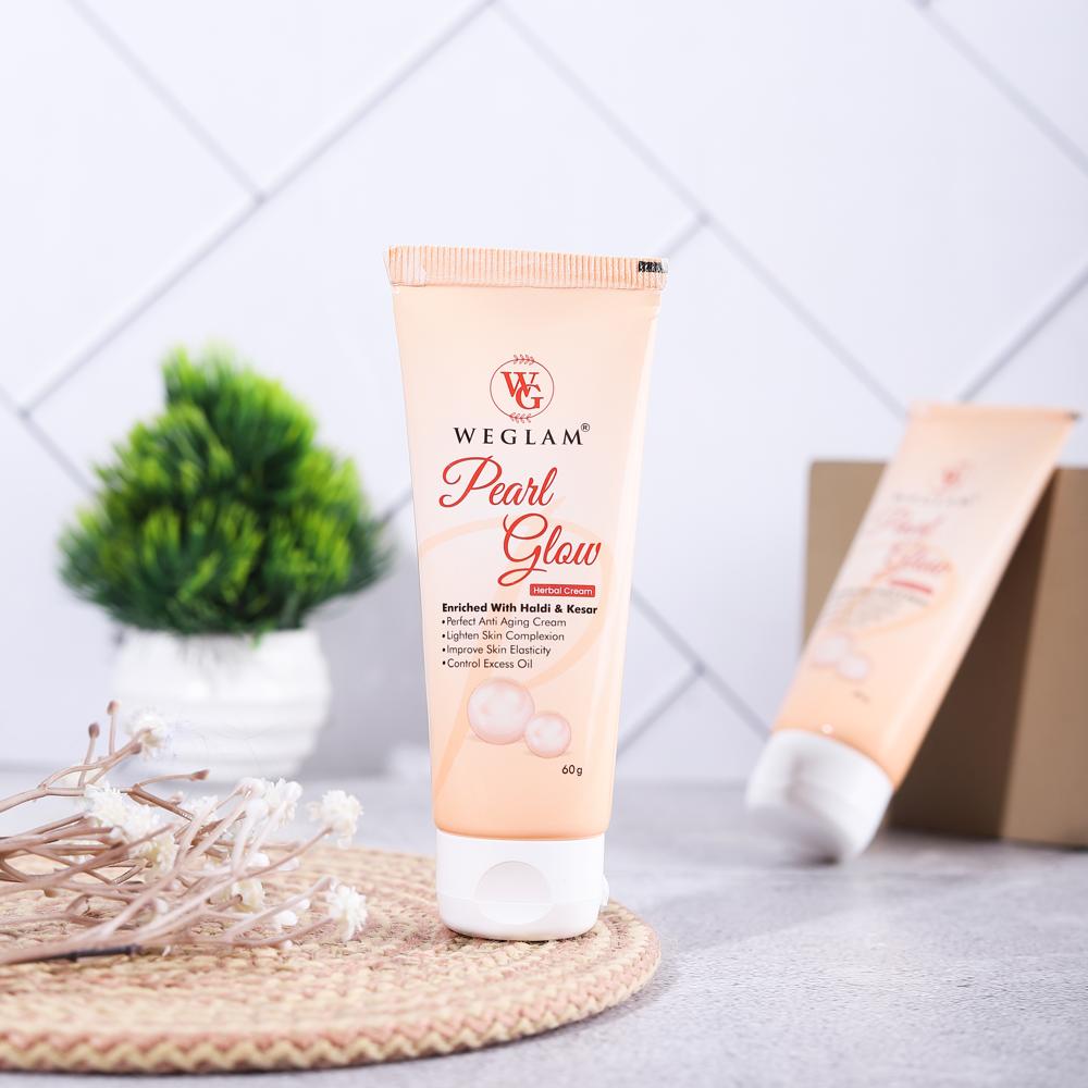 Pearl Glow - Herbal Face Cream | Illuminate Skin Radiance, Deep Hydration, Even Tone, Anti-aging Benefits, Chemical-free Natural Goodness