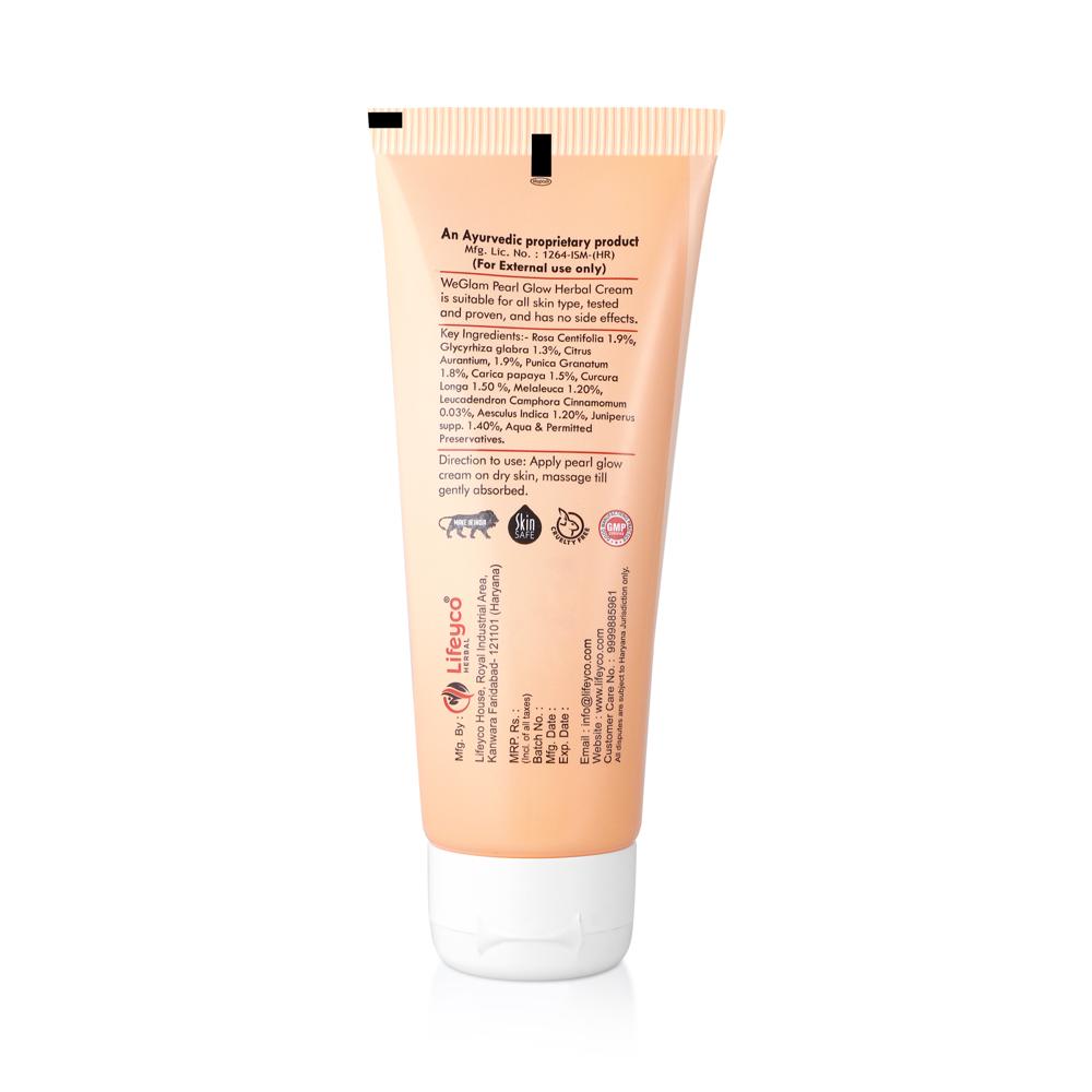 Pearl Glow - Herbal Face Cream | Illuminate Skin Radiance, Deep Hydration, Even Tone, Anti-aging Benefits, Chemical-free Natural Goodness