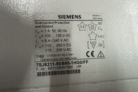 SIEMENS 7SJ6211-5EB90-1HG0/FF (BF1108067690) OVERCURRENT PROTECTION RELAY