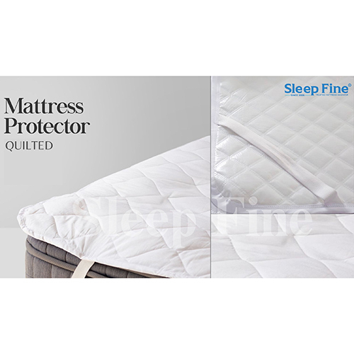 Quilted Mattress Protector - Eco-Friendly Polyester, Full Size | Soft Sleep Surface, 2-5 Year Warranty, Skin-Friendly Design, Ideal for Foam & Latex Mattresses