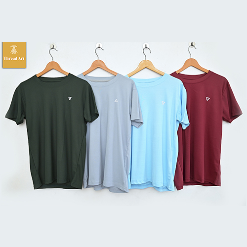 Mens Plain Round Neck T-Shirt