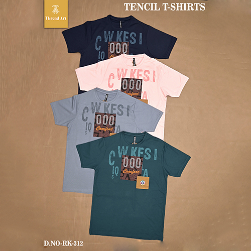 RK-312 Mens Printed Tencil T-Shirt