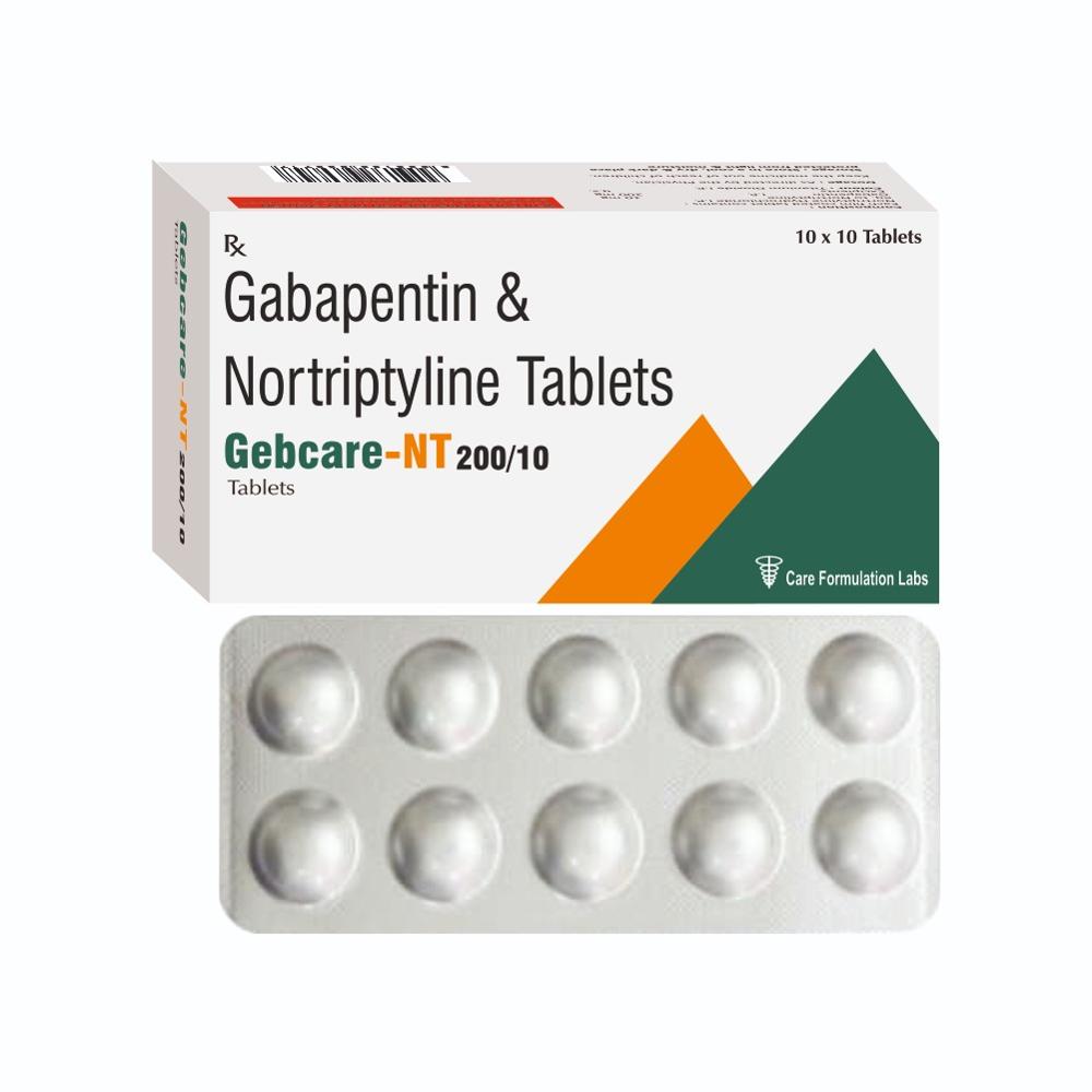 Nortriptyline Hydrochloride IP, Eq. to Nortriptyline 10mg + Gabapentin IP 200mg