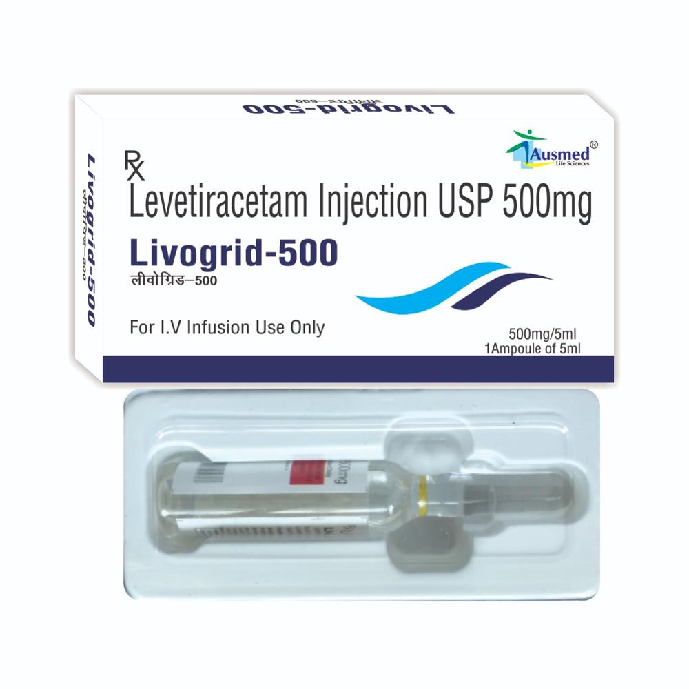 Levetiracetam I.P. 500 mg + Water for Injection I.P.