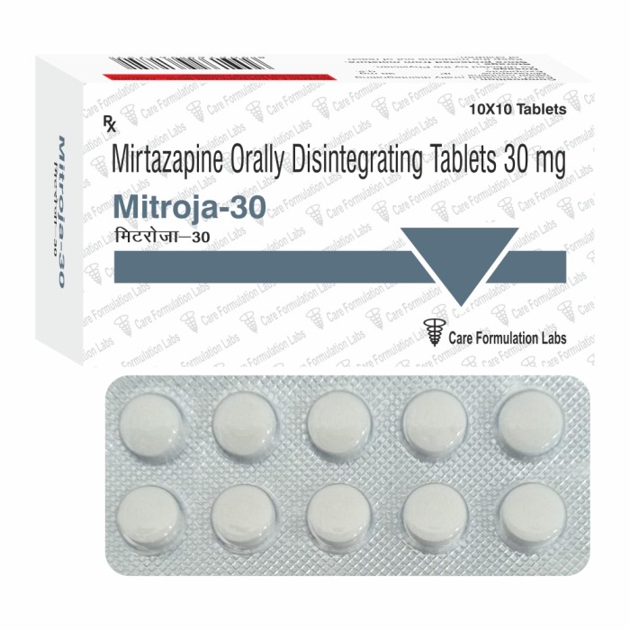 Mitrojapine IP 30mg  orally disintegrating tablet