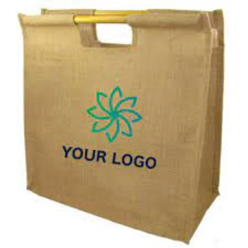 Eco Friendly Jute Laptop Bag - Color: Brown